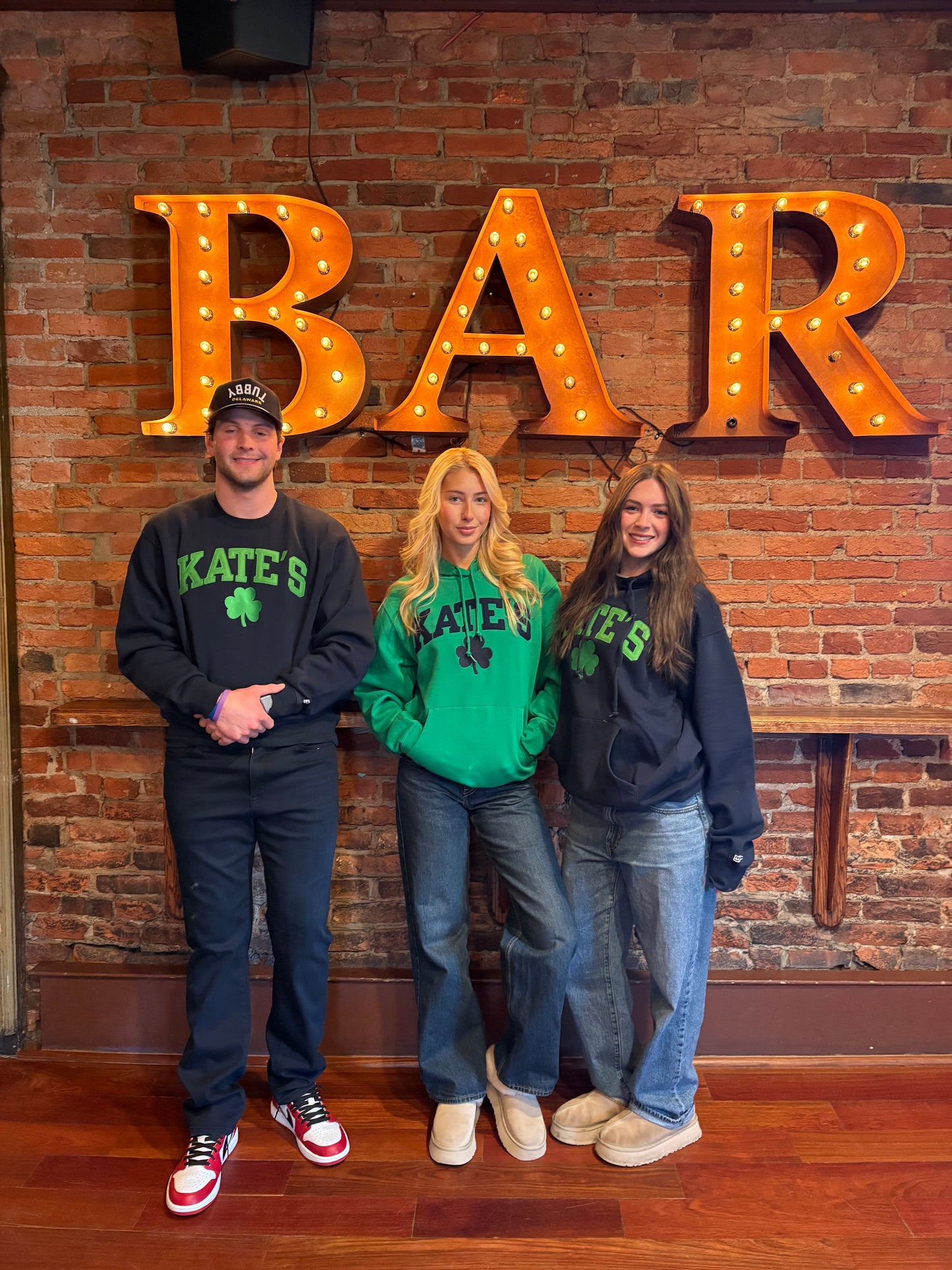Embroidered Kate’s Shamrock Green Hoodie