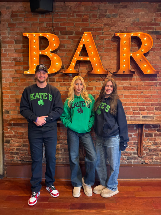 Embroidered Kate’s Shamrock Green Hoodie