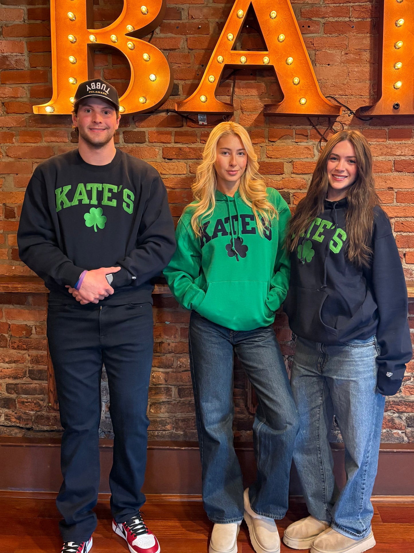 Navy Shamrock Kate's Crew